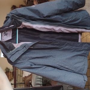 Zeroxposur women's coat XXL gray, 3 in 1 jacket System all weather